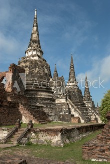 Bild på Tailandiaayutthaya pagodas vertical